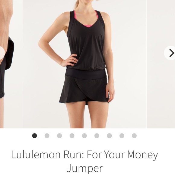 lululemon athletica Dresses & Skirts - Lululemon Crossback Black Dress 10